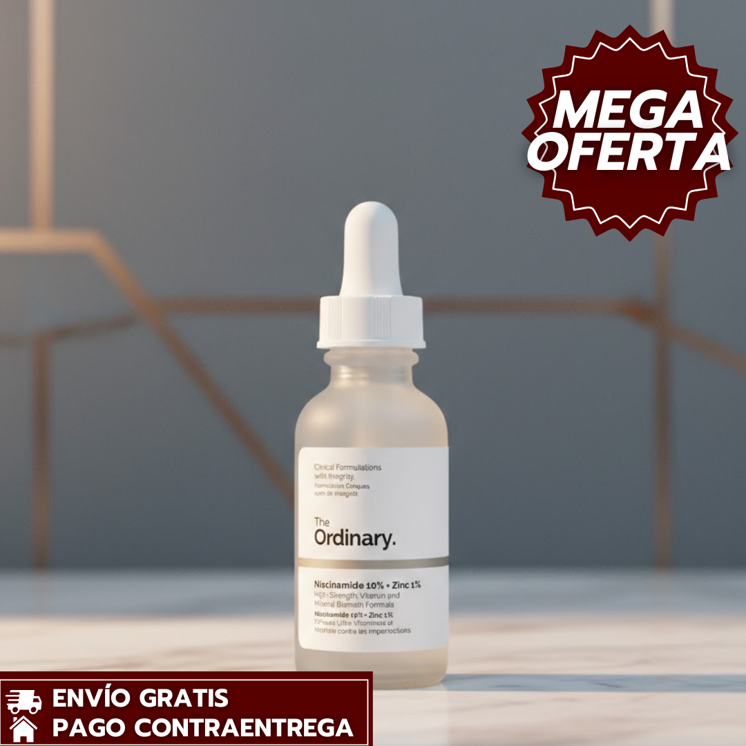 The ordinary Niacinamide™️:Serum con niacinamida y zinc que equilibra la piel, reduce poros y mejora su luminosidad.